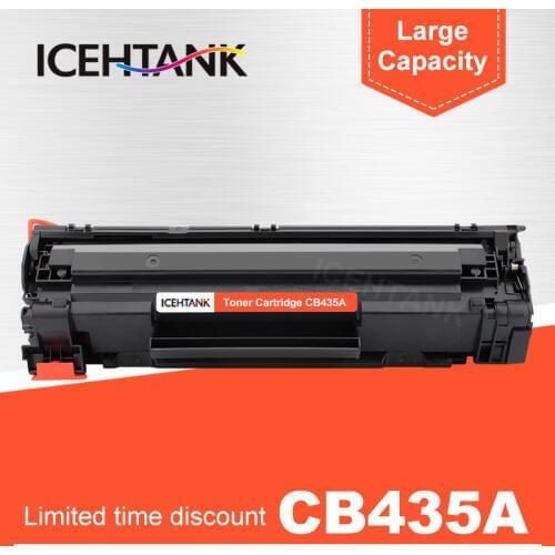 ICHTANK Black Refillable Toner Cartridge for HP 35A CB435A for HP LaserJet P1005 P1006 LaserJet P1505 P1505N M1120 M1120n M1522