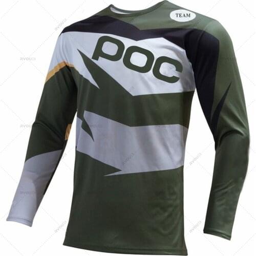 TEAM POC Ciclismo 2021 Motocross Jersey Downhill Jerseys MX Cycling Mountain Moto DH Maillot Ciclismo Hombre Quick Dry Tshirt