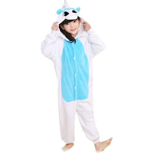 Cartoon Animal Unicorn Pony Horse Onesies for Children Onesie Pajamas Jumpsuit Hoodies Sleepwear For Kids
