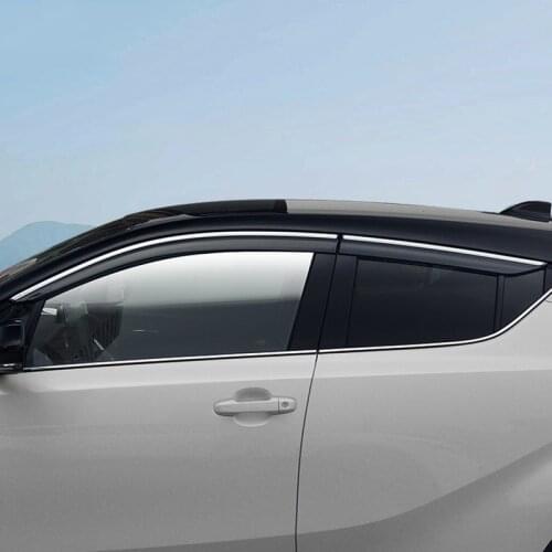 Window Sun Shield Rain Guard For Toyota CHR 2016 Window Air Vent Visor Awnings Shelters Cover For Toyota C-HR CHR 2016 2017 2018