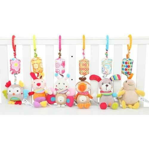 Educational toys Bed Hanging Rattle toddler toys newborn toys Stroller Toy Rattles Mobile Trolley toys M0118