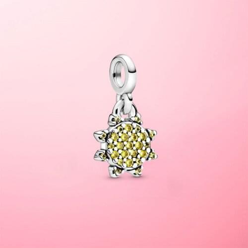 Fit Original Pamura Me Bracelets 925 Sterling Silver My Summer Sun Dangle Charm Beads DIY Jewelry Making Gift