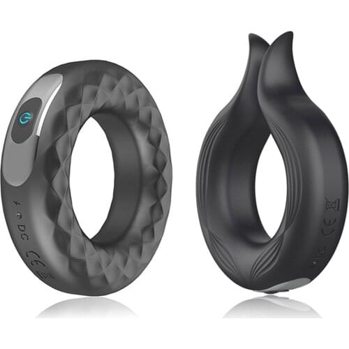 Hot Males Silicone Prostate Ring Massaging Toy with Remote Control USB Rechargeable Waterproof Vïbration Toys