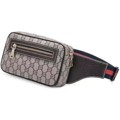 Retro Unisex Waist Bags Lattice PU Leather Fanny Pack Travel Belt Purse Shoulder Bags Fashion Waist Bag Belt Bag