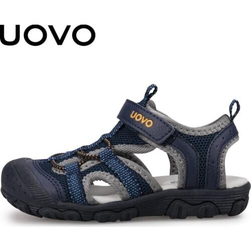 Uovo rubber closed toe Kids sports sandal boys sandals childrens summer beach sandals boys girls sandals for kids