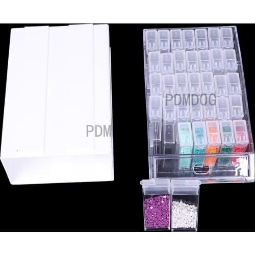 Detachable Storage Container 1/2/4 Boxes Drawers for 5d Diamond Painting Accessories with Individual Bottle for Beads Seeds