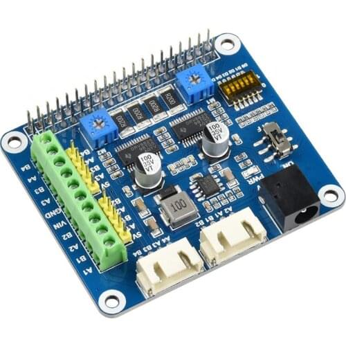 Waveshare Stepper Motor HAT for Raspberry Pi, Drives Two Stepper Motors, Up to 1/32 Microstepping