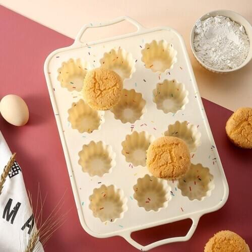 DIY Moule Patisserie Silicone Chocolate Molds Pudding Cake Form For Baking Tray Non-stick Muffin Silicone Mold Maker