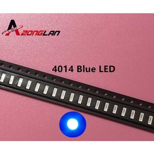 Hight quality blue 0.2w 200PCS chip led 4014 smd led 460-475nm blue 4.0*1.4mm Chip light emitting diode