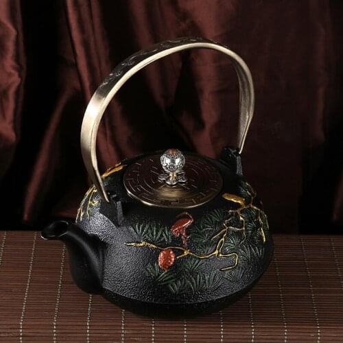 Factory Supply Pig Iron Teapot Uncoated Handmade Iron Pot South Japan Iron Pot Antique Iron Pot Wholesale