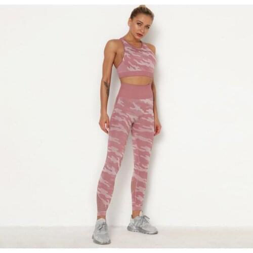 ATHVOTAR Seamless Women Pant Suits Workout Gym Sportswear Women Fitness Push Up High Waist Leggings Suits