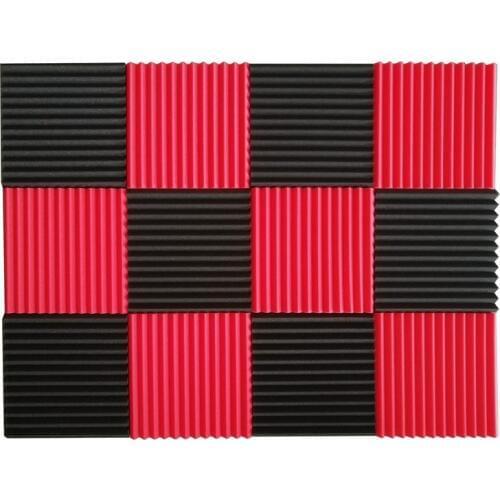 New 12 Pcs Acoustic Panels Soundproofing Foam Acoustic Tiles Studio Foam Sound Wedges 1inch X 12 inch X 12 inch