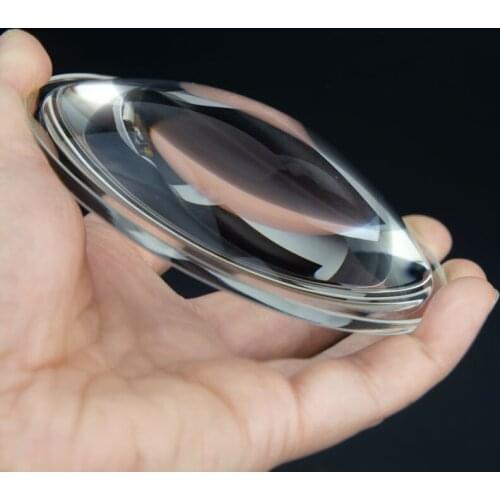 100 108mm Large Plano Convex Lens DIY Projection Lamp Condensing Lenses LED Illumination Spotlight Lentes Focal Length 135 145mm