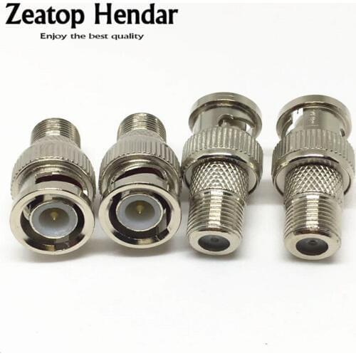 20Pcs F type Female to BNC Male RF Connectors CCTV RG6 RG59 Coax Adaptor