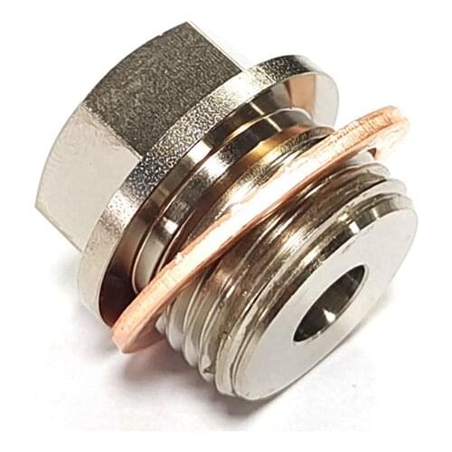 Hex Nipples Heavy Pipe Fittings Connectors 1/8" NPT to M18x1.5 Male Pressure Temperature Gauge Sender Adapter Bung Plug