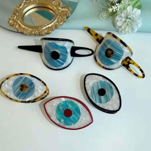 Eye Big Hairpin Back Of Head Hair Claws Trendy Funny Hair Stick Hair Accessories For Women Girls Daily