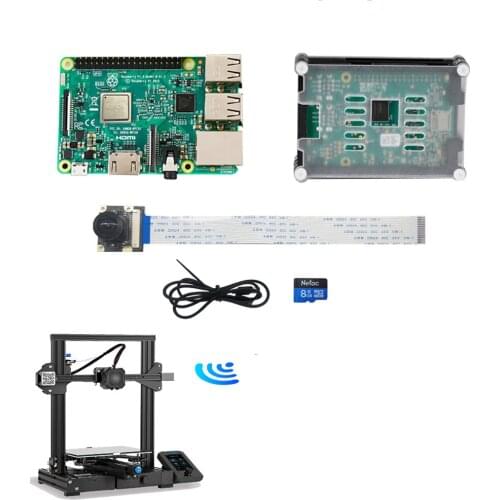 Creality 3D Raspberry Pi 3rd Generation B 9-layer Acrylic Case Camera Kit Control Online slicing Real-time Camera Monitoring