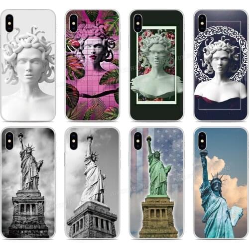 DIY Custom Photo For Blackview A80 A60 BV9600 Pro Phone Case Statue Liberty Medusa tpu Cover For OnePlus 9 8 5G 6 7 7T Pro Cases