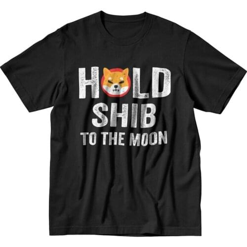 Classic Shiba Inu Coin T Shirt Men Short-Sleeve Hodl Shib Token Crypto T-shirt Summer Tee Top Soft Cotton Tshirts Merchandise