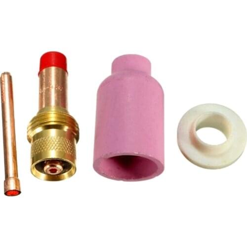 4Pcs TIG Gas Lens KIT Size 3/32" 45V26 10N24 54N15 54N01 FIT TIG Welding Torch PTA DB SR WP17 18 26 Series A0KF
