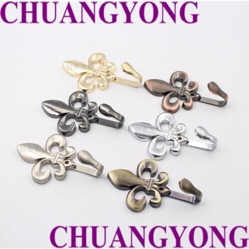 Lace hook zinc alloy coat hook single hook double hook classic hook new hook curtain hook