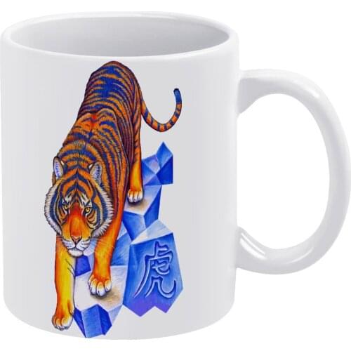 Tiger Mug Wholesale Cute Mug Pottery Office Cups