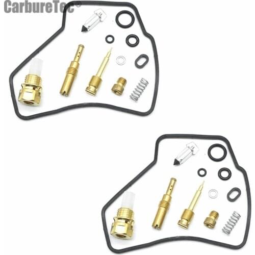 For HODNA VTR250 1999- 2007 VTR 250 Carburetor Repair Kit Carb Chamber Gasket Float Valve Needle Seat Spring O-ring 2 Sets Parts