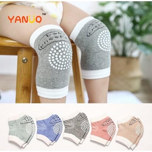 5 Color Non-slip Knee Pads for Baby Socks Soft Leg Warmer Crawling Elbow Kneepad Cushion Toddlers Baby Knee Pads Protector