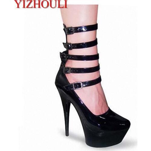 The brides one-shoe model runway show shoes 15CM ultra high with the Roman style of thick taste, Dance Shoes