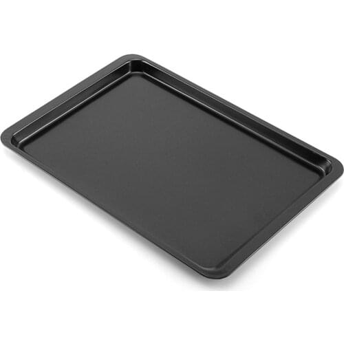 Cookie Baking Tray, 14 Inches Rectangular Non Stick Plate, Oven Shallow Chassis, Baking Tools 37 cm * 25.5 cm * 1.7 cm