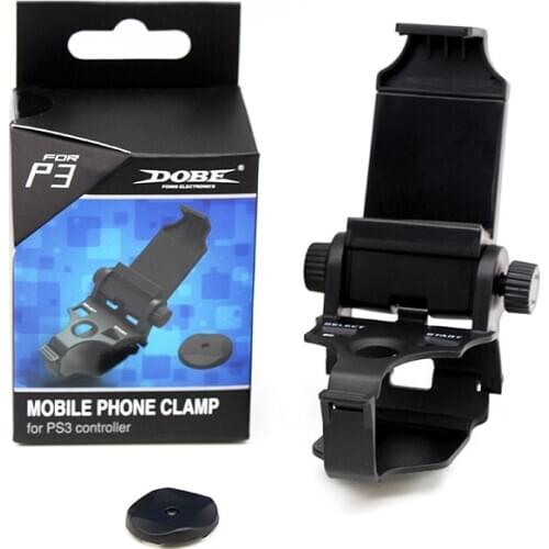 Adjustable Clip Cellphone Clamp Mobile Phone Gaming Clip Holder Clamp Handle Bracket Mount for P S3 P3 Gamepad Game Controller