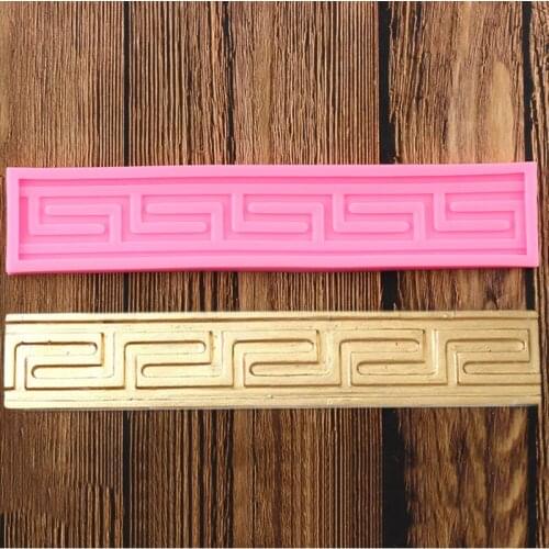 Relief Flower Lace Border Silicone Mold Wedding Fondant Cake Decorating Tools Chocolate Gumpaste Candy Polymer Clay Moulds