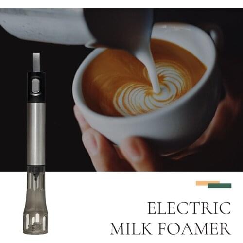 Hand-held Electric Milk Frother Garland Milk Shake Stainless Steel Coffee Utensils Multi-purpose Blenders Kitchen Whisk Tool QBM