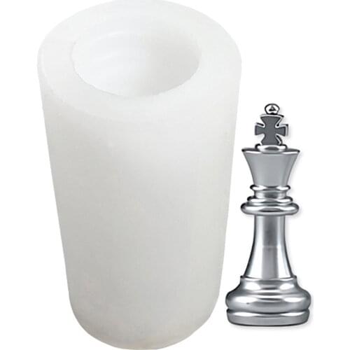 Handmade Chess Molds for Resin Casting Checker Mould DIY Toy, Good Flexibility, Durable and High Temperature Resistance
