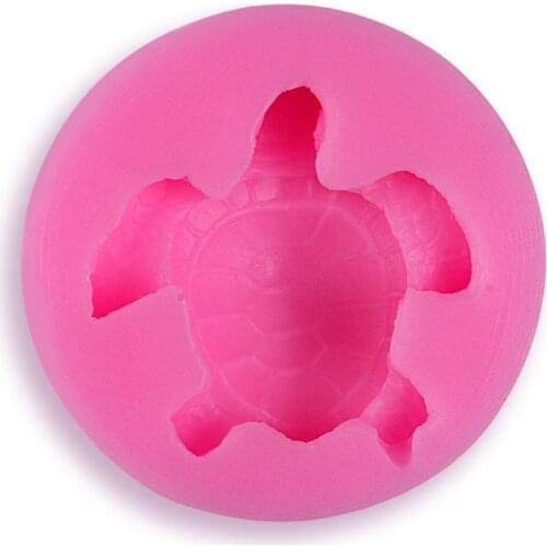 Sea turtle Shape Silicone Mold Cake Fondant Paste DIY Tortoise Soap Chocolate Gum molds Decorating Paste Mould Silicone Q2I9