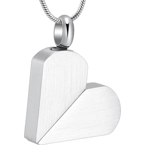Rotatable Heart To Dog Tag Stainless Steel Cremation Necklace Urn Pendant For Ashes Memorial Jewelry Women Men Engrvable