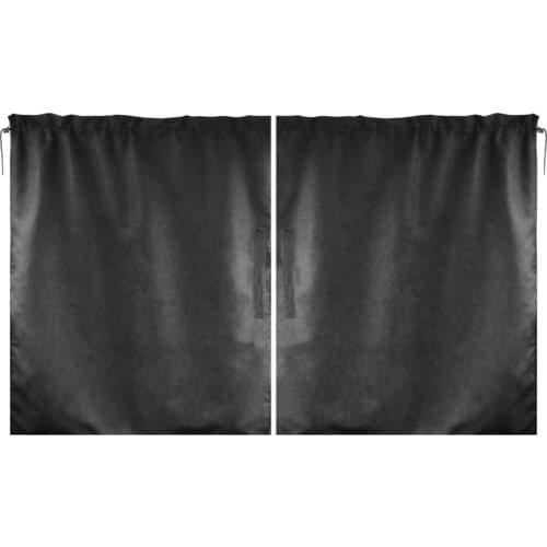2Pcs Taxi Car Black Isolation Curtain Partition Protection Curtain Commercial Vehicle Air Conditioning Sun Shade Privacy Curtain