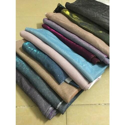 SYJ-4225 good quality printed glitter for party dress shinning embroidery tulle mesh lace fabric