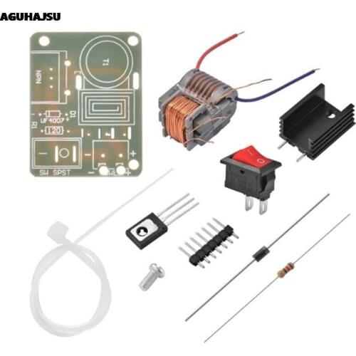 15KV High Frequency DC High Voltage Arc Ignition Generator Inverter Boost Step Up 18650 DIY Kit U Core Transformer Suite 3.7V
