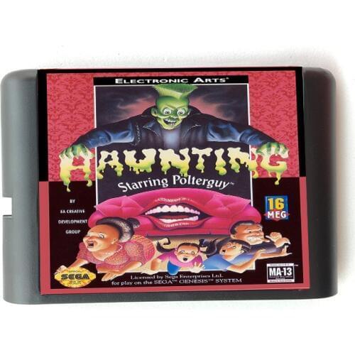 Haunting Starring Polterguy 16 bit MD Memory Card for Sega Mega Drive 2 for SEGA Genesis Megadrive