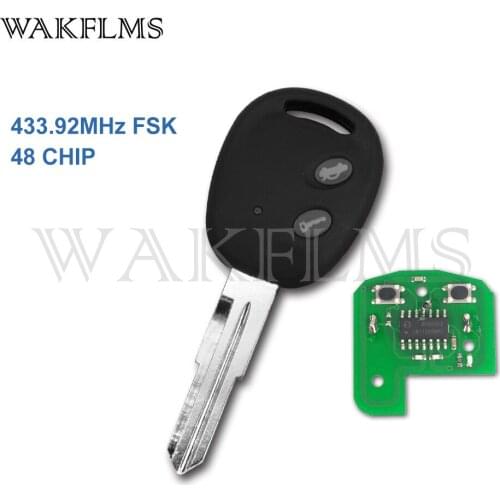 2 Buttons Remote Car Key 433.92MHz FSK For Chevrolet Aveo For Holden Barina 2009-2016 with 48 CHIP RK950EUT CE 0678 No Mark