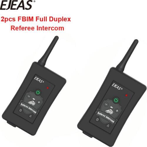 2pcs Latest EJEAS FBIM 1200M Handsfree 4 Riders Intercom Headset Bluetooth Wireless Full Duplex BT Interphone FM Radio 800mAh
