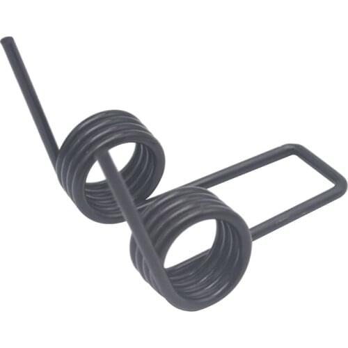 2PCS/BAG Spring Steel Blackened Double Torsion Spring Wire Diameter 3MM Outer Diameter 23MM