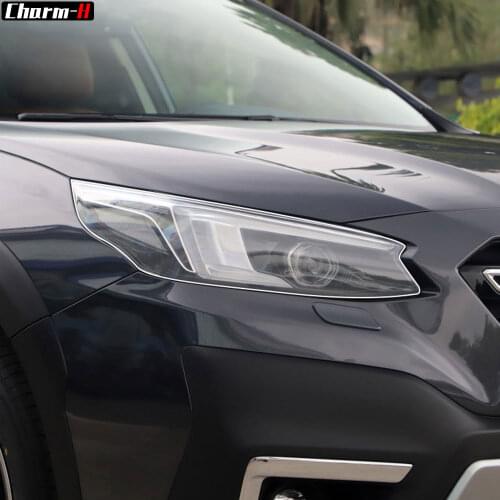 2 Pcs Self Healing TPU Protection Transparent Stickers Car Headlight Protective Film for Subaru Outback 2020-Present Accessories