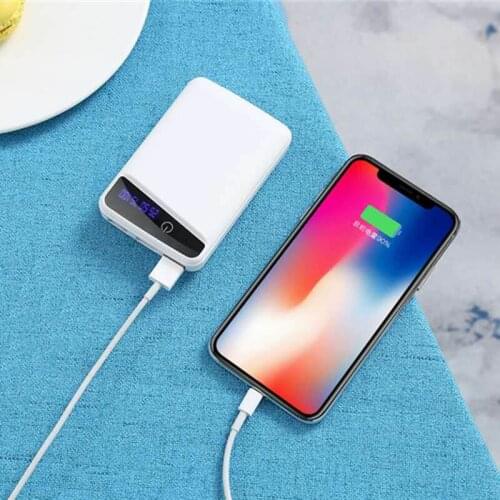 3 Pcs 18650 Battery Charger Cover Power Bank Case DIY Box 3 USB Ports JAN88