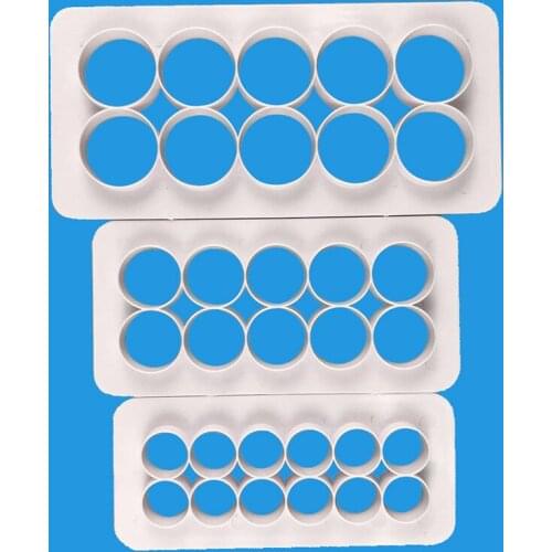 3pcs/pack Geometry Circle Round Fondant Cookie Cutter Cake Mold Fondant Molds Cake Decorating Tools Baking Accessories