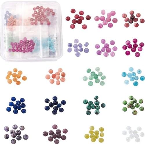450pcs/Box Natural Stone Malaysia Jade Faceted Rondelle Beads Jades Spacer Beads Charm for Jewelry Making DIY Bracelet Earrings