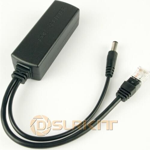 4pcs/Lot Active PoE Splitter Power Over Ethernet 48V to 12V 2A for IEEE802.3at 24Watt