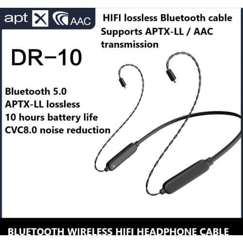 Aptx AAc Bluetooth 5.0 HIFI Headphone Cable Mmcx 0.78 IE80 IM50 IE40 PRO A2DC Lossless Upgrate Cable for Sennheiser Shure ATH