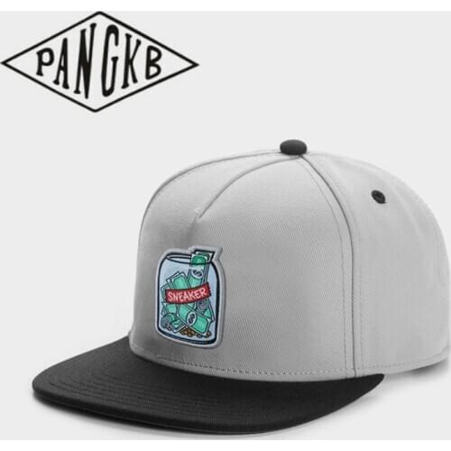 PANGKB Brand SAVINGS CAP grey black one size hip hop snapback hat for men women adult outdoor casual sun baseball cap